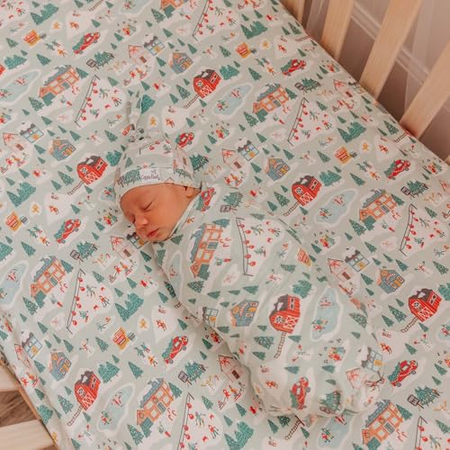 Snowy Slopes Premium Crib Sheet - color: Snowy Slopes