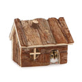 Wontee Hamster Wood House Hamster Hideout Hut for Dwarf Hamsters Mice Small Gerbils (Small)