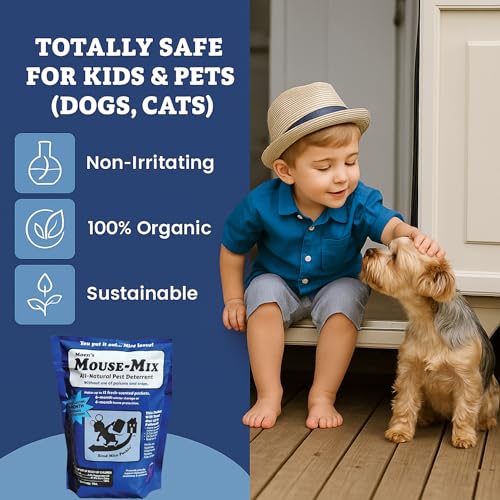 Moens 12 Pack Mouse Repellent Pouches, Peppermint Oil & Cinnamon Oil Based Natural Rodent Deterrent Control for Home, Garage, RV, Car, Basement, Attic & Storage – Kids and pet Safe - size: Pack of 1