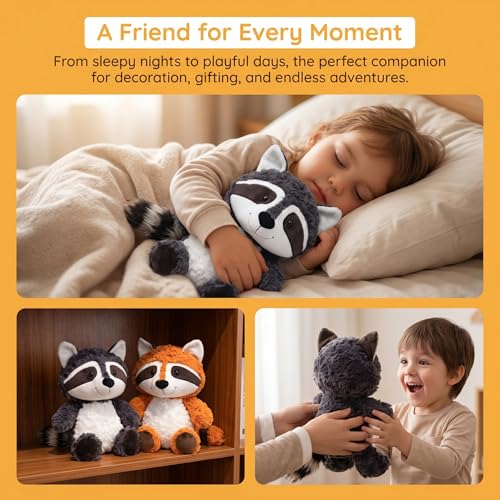 YUKOUQIAN Red Panda Stuffed Animal Cute Plush Doll Toy 10 inch for Girls Boys Christmas (Stand redpanda shenhui) - style: stand redpanda shenhui
