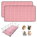 2 PCS Guinea Pig Cage Liner, Reusable Waterproof Guinea Pig Liner, Washable Small Animals Bedding, Super Absorbent Pet Pee Pads Guinea Pig Mats, Rabbit Mats for Cages (24 * 48 inch) - size: 24*48 inch 2pack