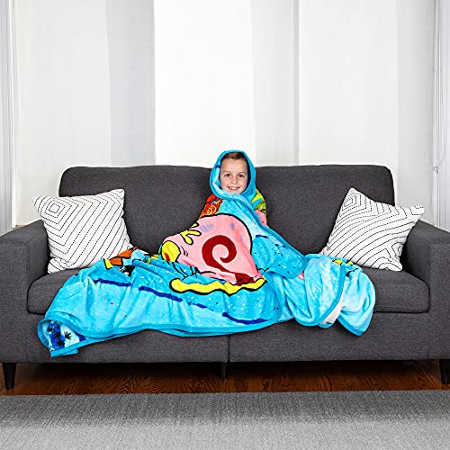 Franco Kids Bedding Super Soft Plush Micro Raschel Blanket, 62 in x 90 in, Spongebob Squarepants, Multicolour, Prints May Vary - color: Spongebob Squarepants, size: 62 in x 90 in