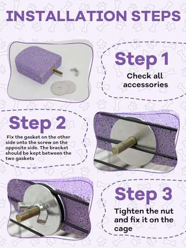 Lava Ledges for Rats 6 Pack Hamster Climbing Ledge Platform Pumice Ledge Shelf Pet Chewing Grinding Toys Small Animals Cage Accessories for Mouse Guinea Pig Gerbil Purple - color: Purple, size: 6 PCS 2.95 x 2.55 x 0.98 inches