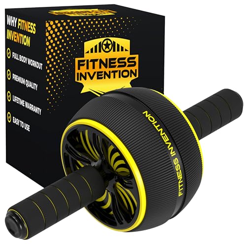 Ab Roller Wheel - Ab Wheel Roller & Knee Mat - Rueda Para Abdominales - Abdominal Wheel - Abs Roller for Men & Women - Home Gym Equipment