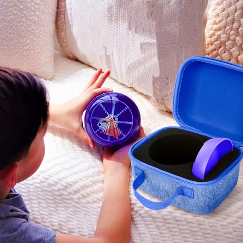 YouKnow Travel Case for Bitzee Hamster Ball Interactive Toy - Shockproof Storage Box with Custom Foam Insert & Carry Handle, Fits Electronic Pet Toy + Dock (Only Case) (Blue) - color: Blue