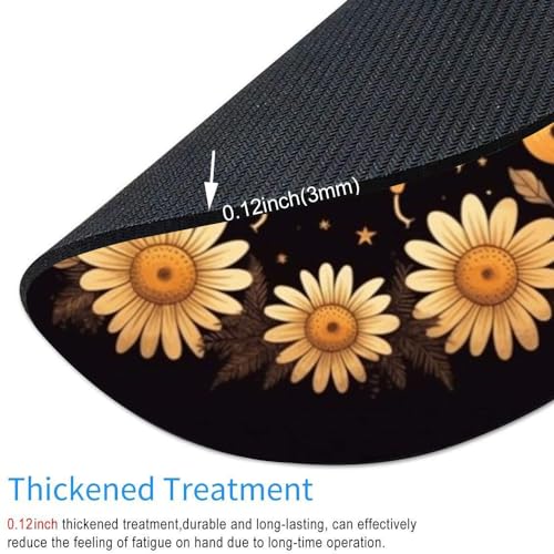 Bees Round Mouse pad Customized Mousepad Non-Slip Rubber Base Mouse Pads for Computers Laptop Office Desk Accessories Mouse pad - color: Bees