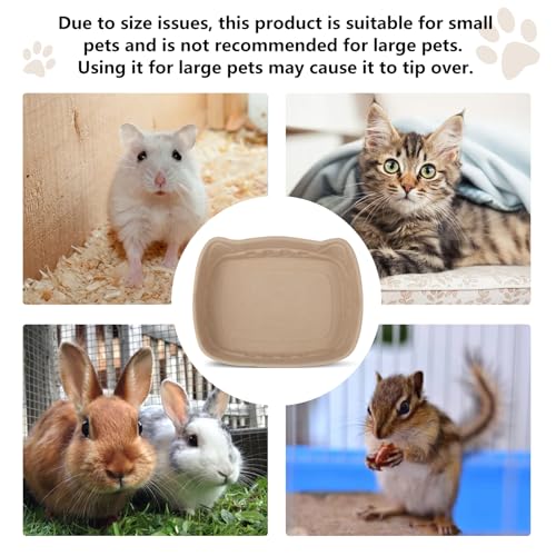 Small Disposable Litter Box 6-Pack for Kittens Travel Portable | 6-Pack, 14.2"×10.8"×4.0", Cat Ear Design, Cardboard, Leak-Proof, Home/Car/Travel