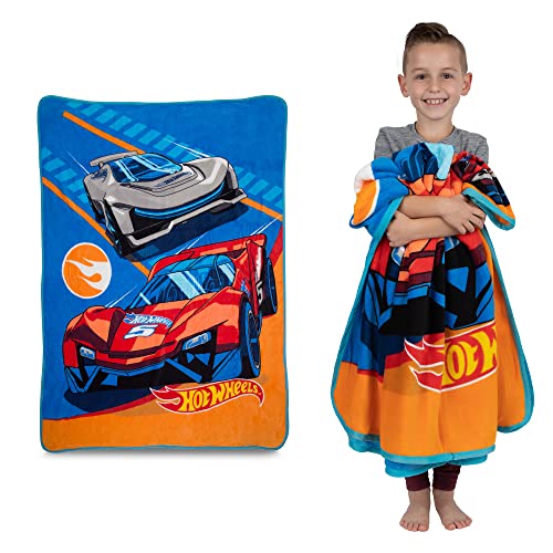 Franco Kids Bedding Super Soft Micro Raschel Throw, 46 in x 60 in, Hot Wheels - color: Hot Wheels, size: 46 in x 60 in