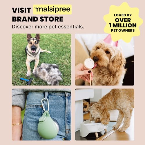 MalsiPree Dog Water Bottle Dispenser - 12 oz Navy Blue, Leak-Proof | 12oz leak-proof bottle & bowl - one-hand use - Use for dog walks, travel, hiking, park & beach days - color: Navy Blue, size: 12oz - Standard