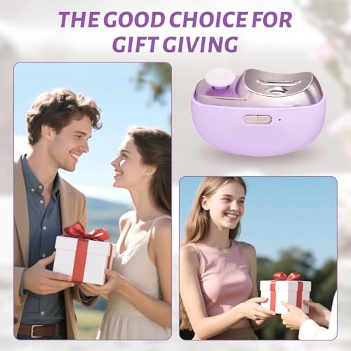 3 in 1 Electric Nail Clipper for Seniors, Baby Nail Trimmer Electric Automatic Trimmer, Safe Electric Toenail Clippers Nail File Tools for Adult, Manicure Kit Grinder with Polishing(Purple) - size: Purple