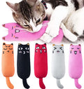 Legendog 5Pcs Bite Resistant Catnip Toy for Cats,Catnip Filled Cartoon Mice Cat Teething Chew Toy - color: Multicolor