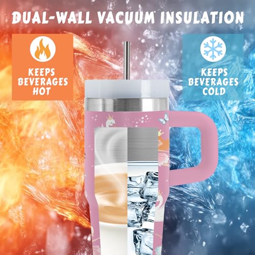 Dance 14 oz Water Bottle, with Handle Straw, Insulated Coffee Cup | 14oz Stainless Steel Travel Sports Tumbler, Reusable Leak proof Vacuum Mug, Christmas Birthday Dancers Gift for Daughter - color: Dance