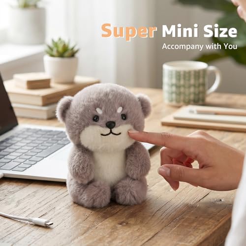 Ditucu Palm-Sized Otter Stuffed Animals Cute Soft Mini Plush Doll Small Plushies Toys Gifts for Kids Brown 6 inch - style: Otter
