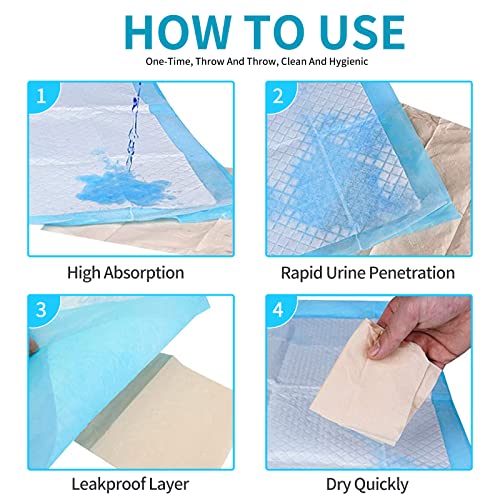 Rabbit Pee Pads Bunny Toilet/Potty Training Pad Super Absorbent Cage Liner | Squirrel Guinea Pig Hedgehog Hamster Chinchilla Puppy Incontinence Underpads Ultra Absorbent & Quick-Dry, 13"x18" 100 Pcs - size: 13" x 18" 100-Count