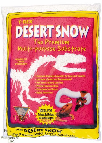T-Rex Reptile Terrarium Substrate Bedding - Desert Snow (4lb)