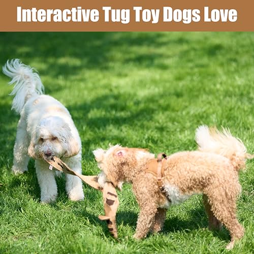 SPOT Skinneeez Leather Snake – 36" Stuffing-Free Dog Toy with Real Leather & 5 Squeakers, Tug Toy for Light to Moderate Chewers, Ideal for Large & XL Dogs - size: 36 Inch