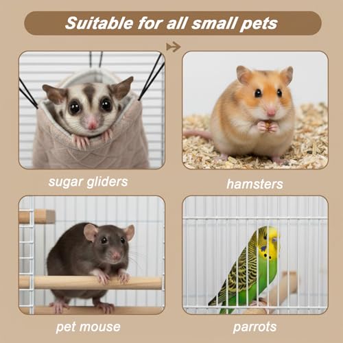 Sugar Glider Grooming Wrap with Nail Clipper, Small Pet Restraint Bag for Safe Nail Trimming & Stress-Free Care,for Sugar Glider, Hamster,Guinea Pigs,Squirrel,Bearded Dragon