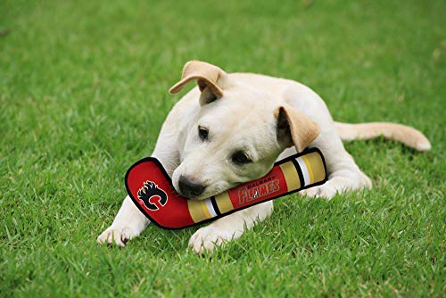 Pets First CGY-3232 Pet Toy - color: Calgary Flames, style: NHL Dog Tug Toy