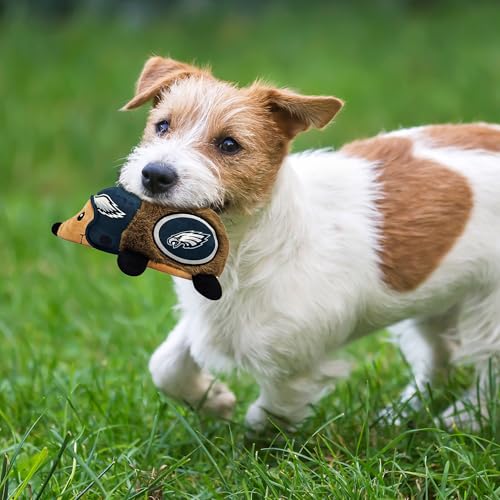 NFL Philadelphia Eagles Plush Hedgehog Toy for Dogs & Cats, Cool Soft Pet Toy for Fun and Interactive Play, Dog Chew Toy with Squeaker, Licensed Hot Pet Toy - color: Philadelphia Eagles