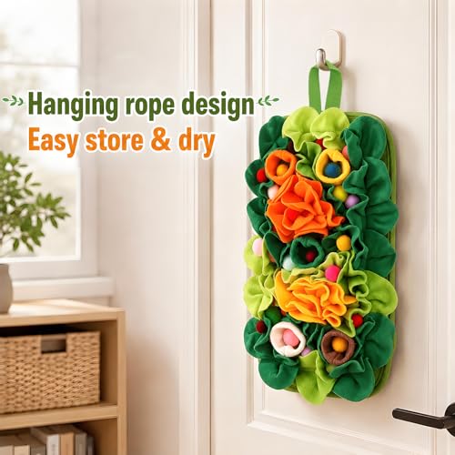 Foraging Mat for Hedgehog - Small Animals Snuffle Mat Slow Feeder Fun Relief Pet Feeding Enrichment Toy | Interactive Non-Slip Feeding Mat for Hedgehog Rabbit Guinea Pig