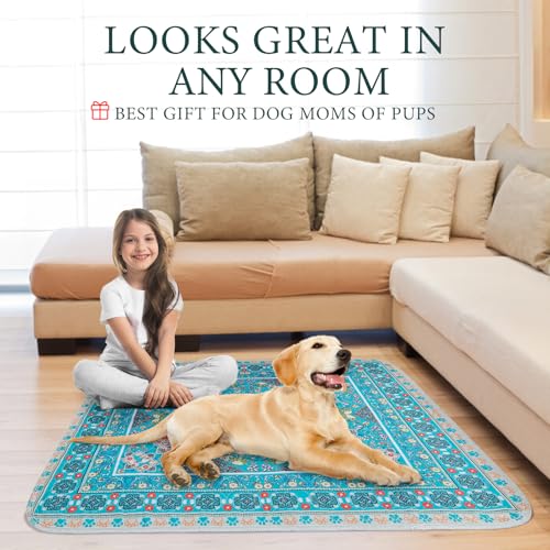 Homimp Washable Pee Pads for Dogs, 4 Pack Reusable Puppy Pads, Absorbent and Leakproof Dog Pee Pads, Non Slip Puppy Training Pads, Pet Mat for Floor, Crate, Couch, Whelping, 18"x24" - size: 18"x24"(Pack of 4)