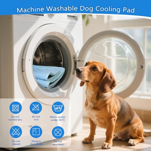 Arc-Chill Dog Cooling Mat, Non-Slip Washable Portable Cool Pad | Cooling Mat for Dogs with Cool fiber Q-Max 0.45 Absorbs Pet Heat Fast, Suitable for Indoor Outdoor Summer Use for Dogs Cats - size: Small