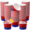 Jingmore 100 Pcs Ice Cream Paper Cups Bulk 8 oz Disposable Dessert Bowls for Hot or Cold Food Snack Treats Gift for Birthday Summer Party Favor Decoration(Spider) - style: Spider