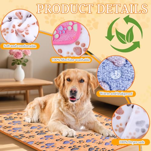 4 Pcs Washable Guinea Pig Bedding Absorbent Small Animal Cage Liners Reusable Guinea Pig Fleece Blankets Waterproof Pet Pee Pad Sleep Mat Pad Cover for Rabbit Ferret Chinchilla Hamster (24 x 35 Inch) - color: 4PCS 24 x 35 Inch