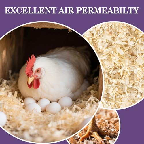 Natural Aspen Shavings Pet Bedding 4.5 Lb, Low-Dust & Chemical-Free, Ultra-Absorbent Cage Litter for Hamsters, Rabbits, Gerbils & Small Animals, Biodegradable Wood Shavings（70L Before Compression）