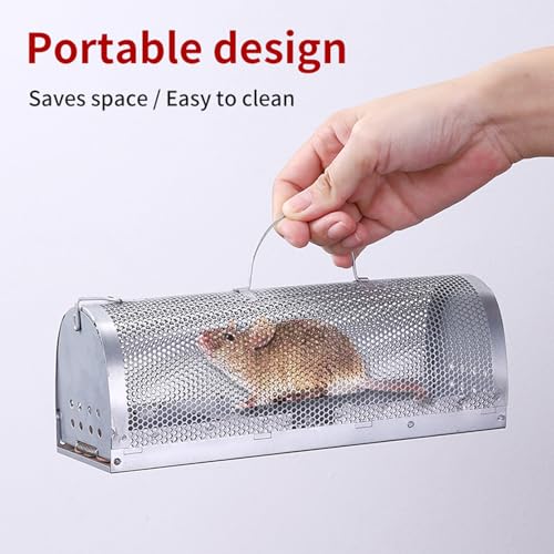 Humane Rat Trap, Reusable Rat Trap Cage, No Kill Live Mouse Catch Trap, Mice Trap Cage for Indoor and Outdoor Small Animal - Mouse Voles Hamsters Live Cage Catch and Release (Rat Trap A) - style: Rat Trap A