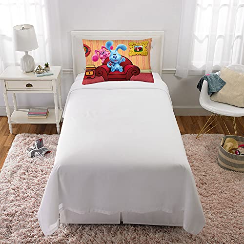 Franco Kids Bedding Super Soft Microfiber Reversible Pillowcase, 20 in x 30 in, Blues Clues - color: Blues Clues