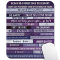 Today is A Perfect Day Inspirational Quote Mouse Pad, Purple Blue Desk Mat | Positive Affirmations, Believe Have Fun Work Hard, Rustic Wooden Plank, Motivational, 9.5"x 7.9", Cute Anti-Slip Mousepad - color: Light Purple