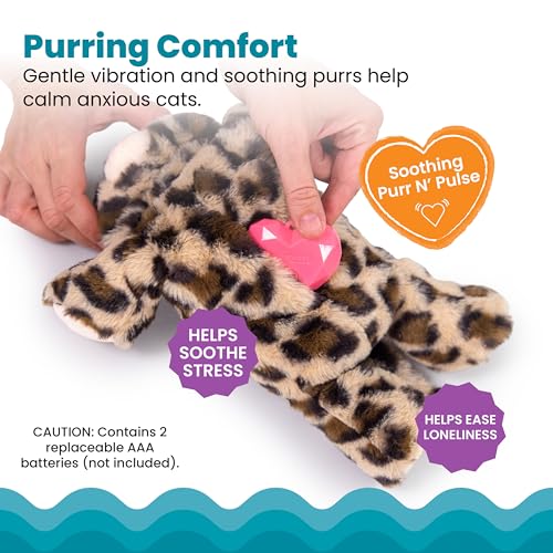 Catstages Calming Kitty Pal Cat Toy - Plush with Purring, Heartbeat, Warmth & Vibration for Anxiety Relief in Kittens and Cats - color: Calming Kitty Pal