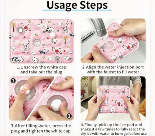 Water-Fillable Pet Cooling Mat, Pressure Activated Gel Cooling Pad for Dogs & Cats, Durable & Scratch Resistant, Perfect for Hot Weather to Prevent Overheating (88, Pink Zoo, 15.7 * 19.7) - color: pink zoo, size: 15.7*19.7
