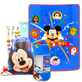 Mickey Mouse Fleece Throw Blanket Set - Bundle with 40" x 50" Blanket, Tote, Stickers, Plus More for Boys and Girls | Disney Travel Throw for Kids