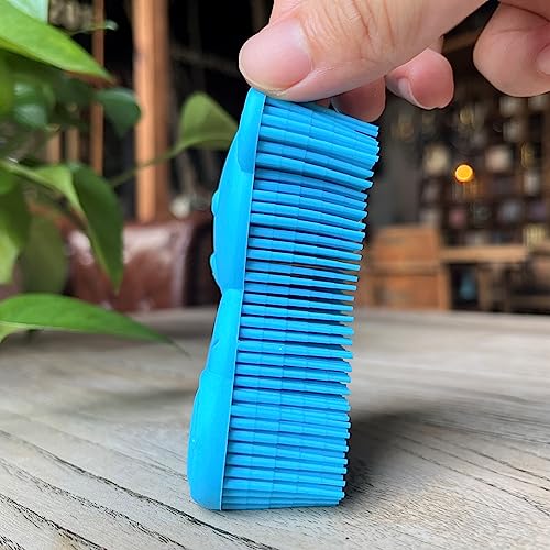 Premium Sensory Brush for Kids or Autism,Soft Silicone Body Scrubber,2 in 1 Sensory Room Occupational Therapy Sensory Brushes,Silicone Loofah,Pet Shower Brush Bath Brush Shampoo Brush(bear-light blue) - color: Bear-light Blue