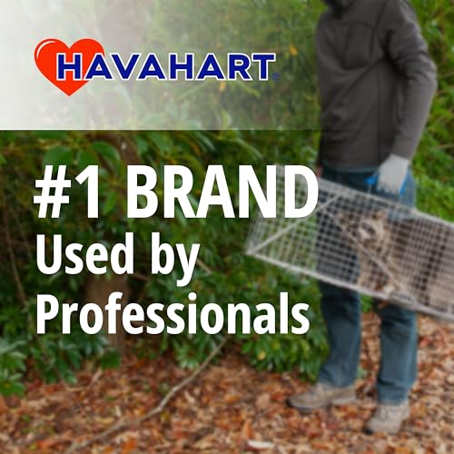 Havahart Large 1-Door Live Animal Trap for Raccoons, Cats, Bobcats, Beavers | Heavy Duty Humane Catch and Release Cage Trap for Outdoor Pest Control, 1079SR