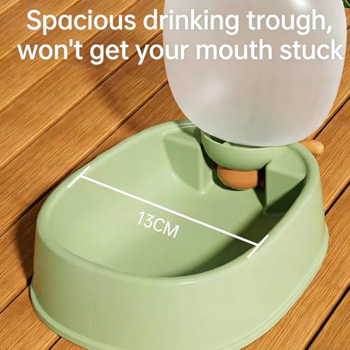 Portable Pet Water Bottle & Bowl, 17oz Leak - Proof Travel Dispenser for Outdoor Walking, Hiking(Green)