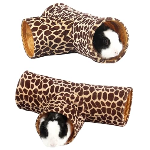 LEFTSTARER Guinea Pig Tunnel Guinea Pig Hideout Collapsible 3 Way Tunnel Tubes Toy for Ferret Hedgehog Chinchillas Mice Rat Rabbit - color: 3 Way Tunnel Tubes