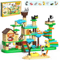 Cat Tree Building Set, Cat Climbing Tower Toy with Kitten Figures | Build a Cat Tree and 8 Cute Cat Figures with 543 Pieces, Fun Animal Building Toy for Room Decor, Birthday Gift for Kids 6+