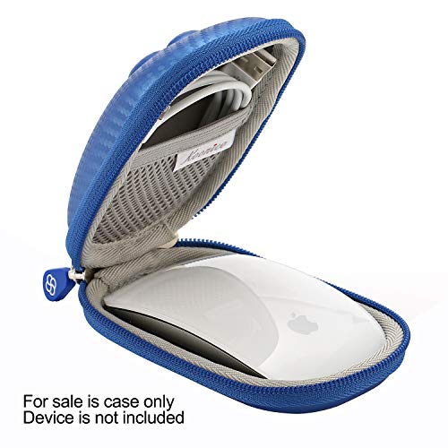 Hard Case Compatible for Apple Magic Mouse (1 2 & 3 Gen) Including Carabiner (Blue) - color: Blue