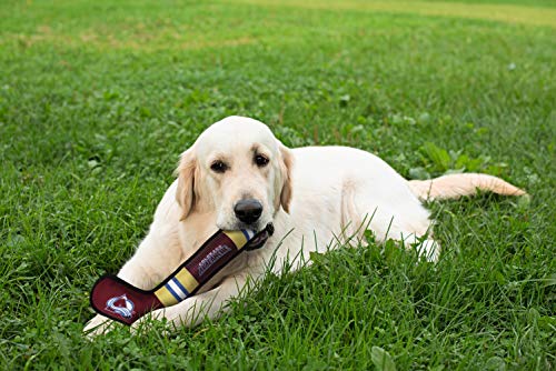 Pets First Dog Toy Tough Nylon with Inner Squeaker Licensed by NHL Colorado Avalanche Hockey Stick Toy for Dogs & Cats. Play Hockey with Your Pet with This Licensed Dog Tough Toy - color: Colorado Avalanche, style: NHL Dog Tug Toy