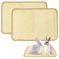 2Pcs 16x12 Inch Natural Sisal Rabbit Scratching Pad | Natural Bunny Scratching Pad Claws and Teeth Care Rabbit Mats for Cages