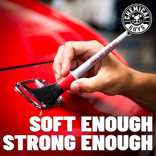 Chemical Guys All in the Details Exterior Detailing Brushes - 3-Piece Soft Scratch-Free Brushes for Wheels, Bumpers, Grilles, Badging & Tight Exterior Gaps on Cars, Trucks, SUVs & More | Three soft, scratch-free brushes reach wheels, bumpers, grilles, bad