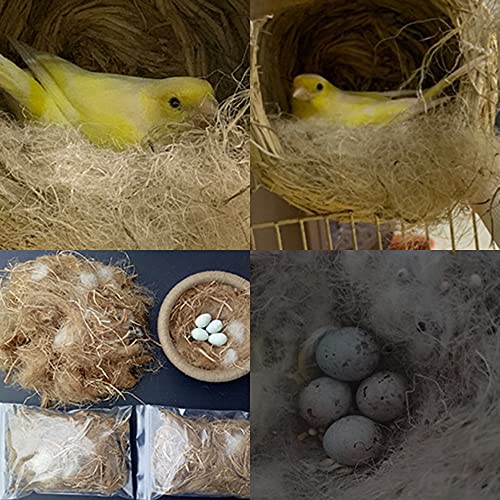 1.4 Oz Natural Bird Nesting Materials, Bird Nest Bedding Material, Great for Nest Building for Bird Small Animals - size: Mixture 1.4 Oz