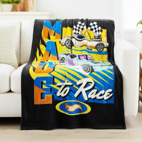 Hot Wheels Kids Bedding Super Soft Plush Throw Blanket, 46 in x 60 in, (Officially Licensed Product) by Franco - color: Hot Wheels - Made to Race, size: 46 in x 60 in