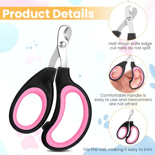 MAQUITA 30 Pcs Cat Nail Clipper Pet Claw Trimmers for Kitten Puppy Pet Nail Cutter Claw Care for Cattery Cat Breeders Groomers and Veterinary clinics (15 Colors)
