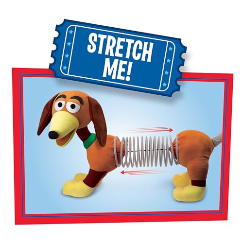 Disney and Pixar Toy Story 16,5 cm Slinky Dog Plush Stuffed Animal, Kids Toys for Ages 18 Month by Just Play