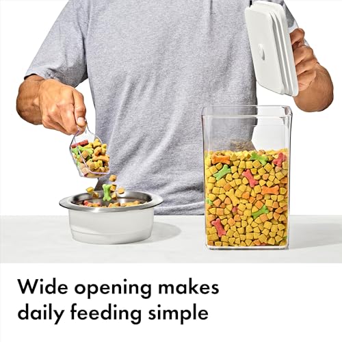 OXO Pet POP Container — 1.1 Qt/1.0 L (Pack of 2) - color: White, size: Pack of 2