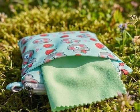 Small Pet Carrier Bag with Soft Minky Dot Lining, Breathable & Waterproof Travel Pouch for Leopard Geckos, Hamsters, Small Reptiles and Small Animals – All-Season Use - color: Green